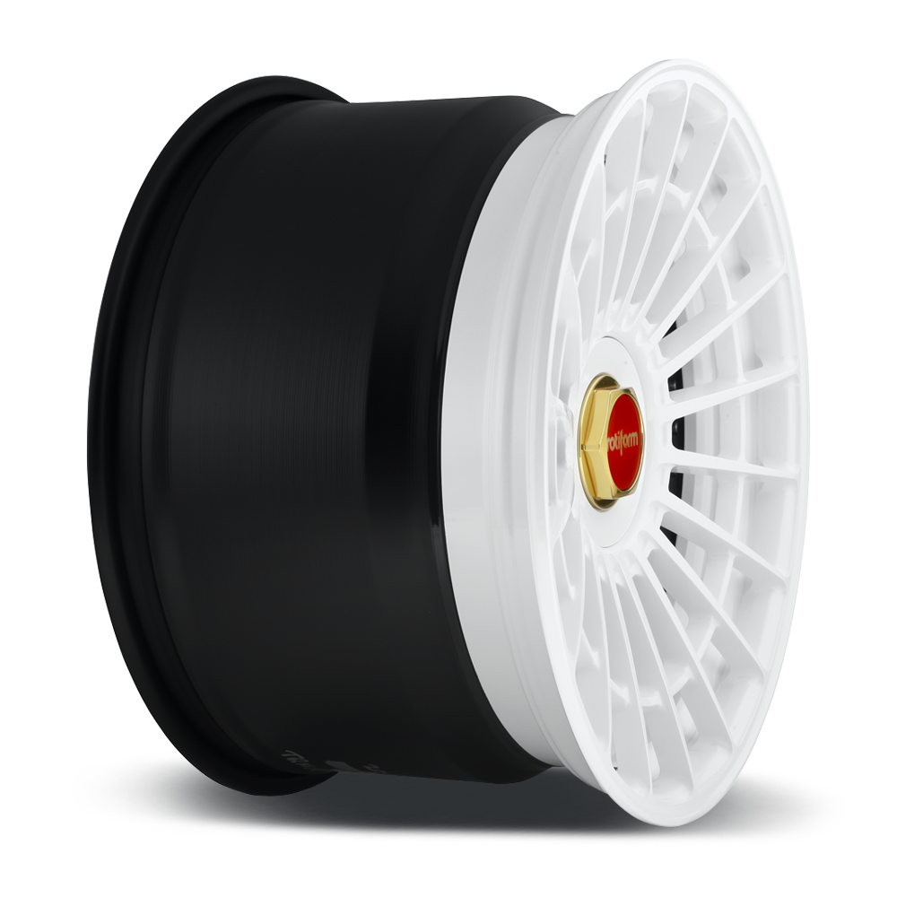 Rotiform Las Velg Rotiform LAS-R Gloss White w/ Gold Hex: Elegan dan Custom ...